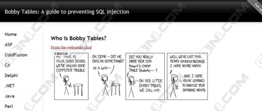 ЧֹSQL Injection - bbobby-tables.com